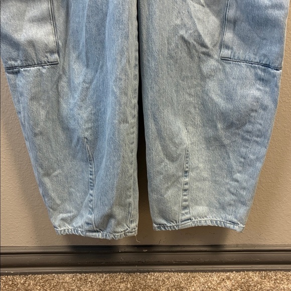 Citizens Of Humanity Gema Denim Jumpsuit Barrel Leg Cargo Long Sleeves Jeans 8 - Picture 8 of 12